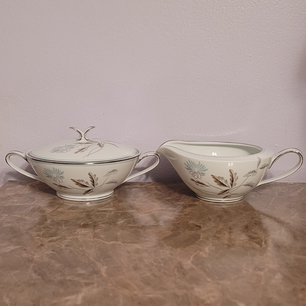 Noritake "CORLISS 5765 Pattern- Sugar & Creamer Set